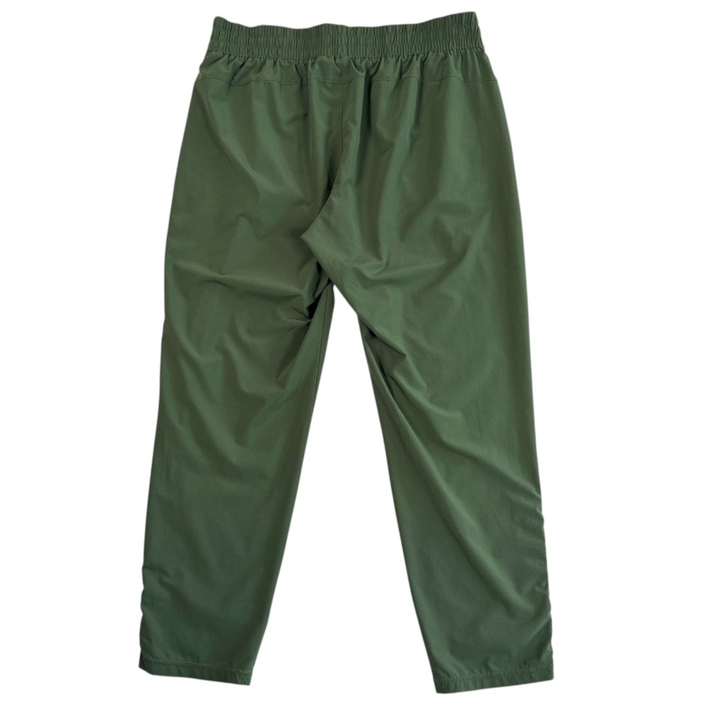 Calia Athletic Pants Sz L Olive Green Ruched Leg Athleisure Minimalist Jogger - Picture 5 of 7